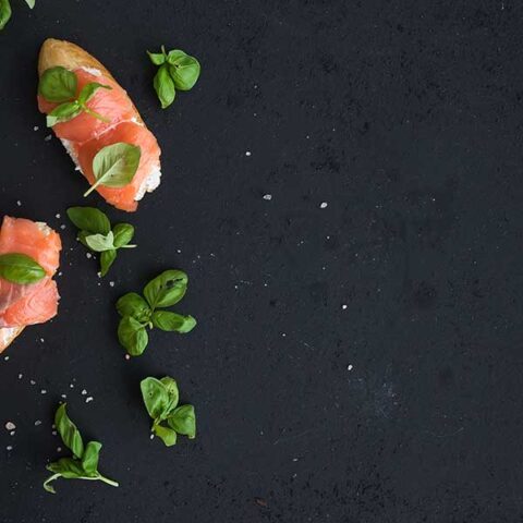 Salmon appetizer